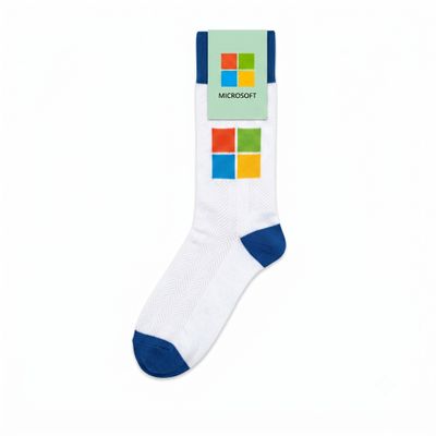 Custom Herringbone Pattern Crew Socks - Detail A
